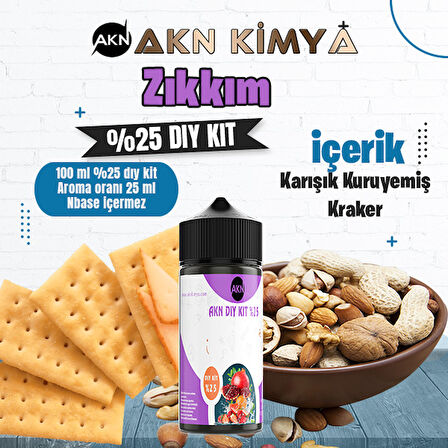Zıkkım Yoğun Dıy Kit Karışık Kuruyemiş Kraker Gıda Aroması %25 Oranda Aroma İçerir (Hazır Değildir )