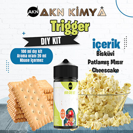 Trigger Dıy Kit Bisküvi Patlamış Mısır Gıda Aroması %20 Oranda Aroma İçerir (Hazır Değildir )