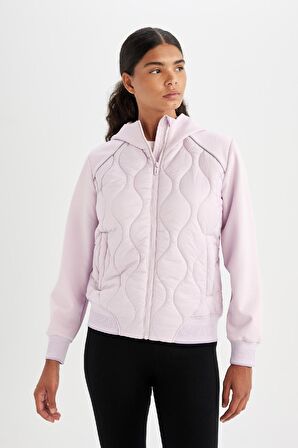 DeFactoFit Regular Fit Kapüşonlu Fermuarlı Çift Cepli Mont