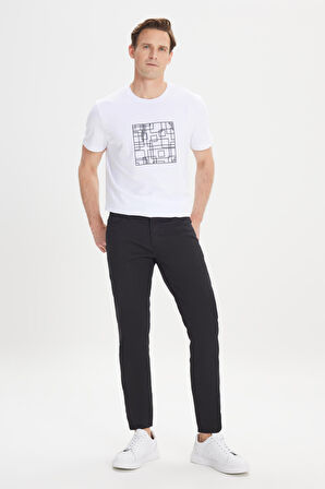 Slim Fit Dar Kesim 5 Cep Armürlü Esnek Pantolon