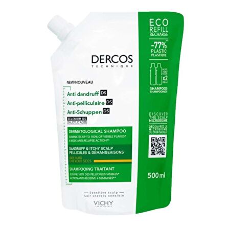 Vichy Dercos Anti Dandruff Kepek Karşıtı Kuru Saçlar İçin Şampuan 500 ml