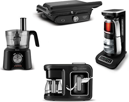 Karaca Gurme Luxury 2.0 Elektrikli Evlilik Paketi Black Chrome