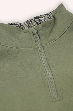 Erkek Çocuk Çanta Detaylı Sweatshirt Lacivert