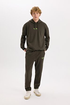 DeFacto Rick and Morty Boxy Fit Kapüşonlu Sweatshirt C6508AX24AUAR227