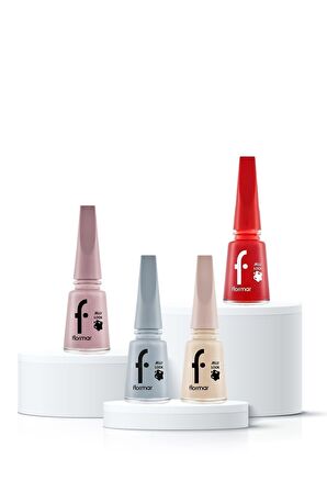Flormar Jelly Look 4'lü Jel Görünümlü Oje Seti