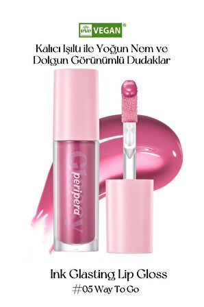 Dudaklara Dolgun, Pürüzsüz Işıltı Sunan Gloss Peripera Ink Glasting Lip Gloss (5 Way To Go)