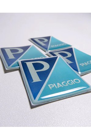 Vespa Piaggio Arma 3d Oto Damla Silikon Sticker Yapıştırma 2 Adet Yüksek Kalite
