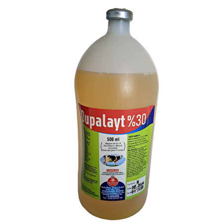 DUPALAYT - HAYVANLAR İÇİN VİTAMİN 500 ML %30 DEKSTROZ (1 ADET)