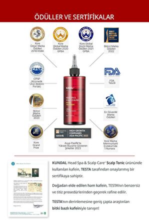 Kafein İçerikli Yoğun Bakım Sağlayan Saç Toniği Kundal Caffeine Water Treatment 300ml (Herb Mint)