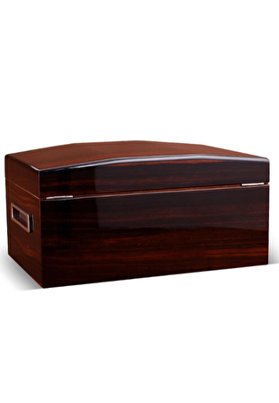 İtalyan Sediri 2 Katlı Camlı Özel Humidor Puro Kutusu rd18
