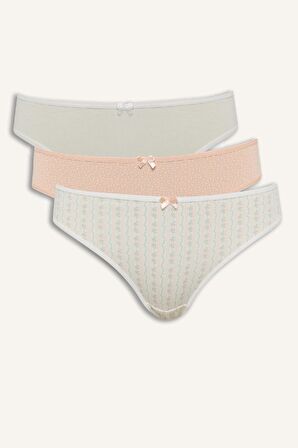 DeFacto 3'lü Brief Külot-Fall in Love E7573AX25SPWT46