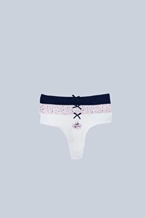 3'lü Ekonomik Paket Feel 2702 Pamuklu Basic Desenli String Külot