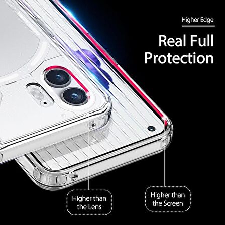 Nothing Phone 2 Case Clear Uyumlu Beyaz Telefon Kılıfı