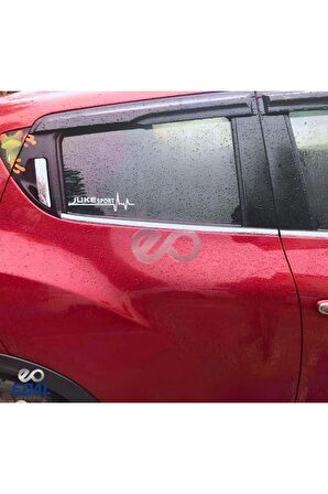 Nissan Juke Krom Cam Çıtası 4 prç. 2010 Üzeri P. Çelik