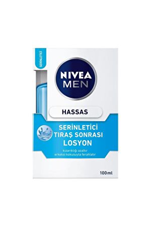 Nivea Men Hassas Serinletici Tıraş Sonrası Losyon 100ml, Hassas Ciltler,alkolsüz Formül, Hızlı Emilir