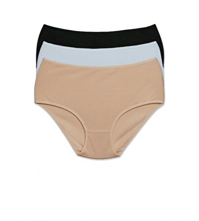 Pierre Cardin Kadın Yüksek Bel Maxi Pamuklu 3lü Külot