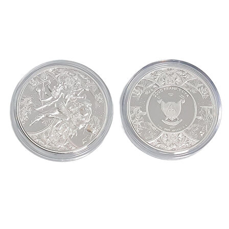 AgaKulche Durga Rutenyum 2024 Gümüş Sikke Coin