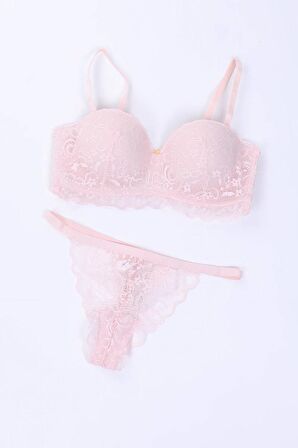 Pierre Cardin Kadın Ales Desteksiz Straplez Sütyen Takım