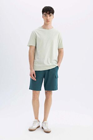 DeFacto Regular Fit Bisiklet Yaka Kısa Kollu Basic Düz Tişört B7755AX24SMGN1181