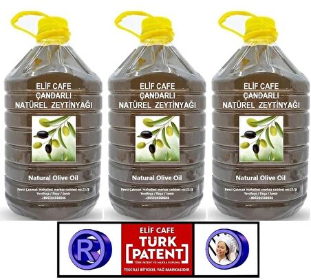 Çandarlı Natural Zeytinyağı 5 lt Pet Şişe zeytinyağı 5 litre 3 adet