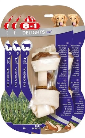 8in1 Beef Delight Bones Small Küçük Köpek Ödül K 12 Adet