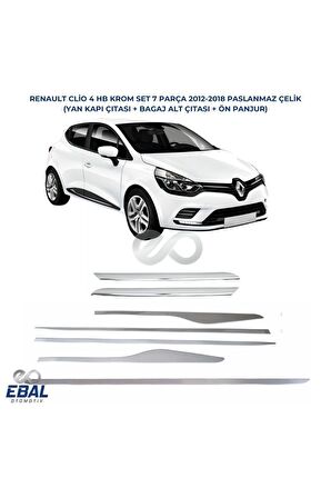 Renault Clio 4 hb Krom 3'lü Seti  2012-2018 Arası P.Çelik