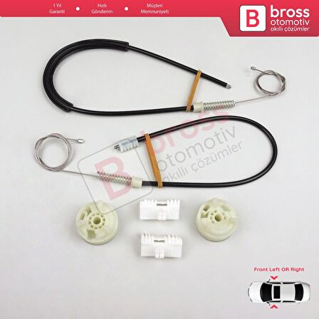 Citroen Saxo S0 S1 1996-2003 5-Kapı 9221H2 9222H4 İçin Ön Sol veya Sağ Kapı Cam Kriko Tamir Seti