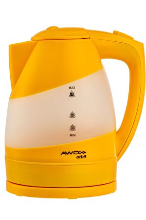 Awox Orbit Gizli Rezistanslı Kettle Sarı