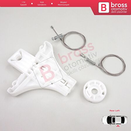 VW Passat B5 B5.5 3B 3BG Skoda Superb MK1 3U 3B5839461 İçin Sol Arka Cam Kriko Tamir Seti