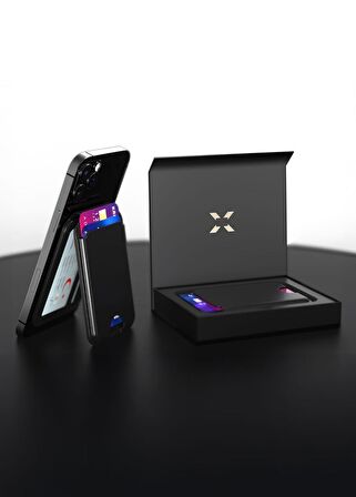 Akıllı Deri Cüzdan Takip Edilebilir Manyetik Kartlık Ekstra Güçlü Mıktanıs ile Tam Kenetlenme ve Sağlam Tutuş iPhone MagSafe Uyumlu X6608