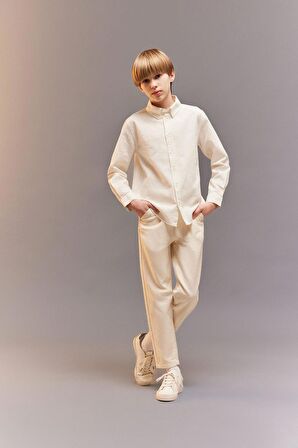 DeFacto Erkek Çocuk Balloon Fit Standart Paça Twill Pantolon B6709A825SPER134