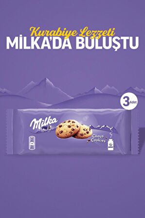 Milka Choco Cookies Damla Çikolatalı Kurabiye 168 gr - 3 Adet