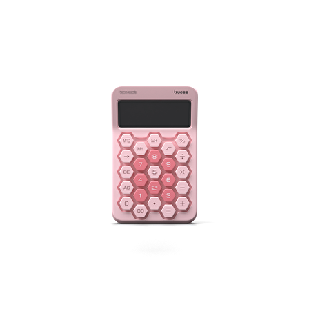 Truebo HoneyComb Pembe Renkli Hesap Makinesi