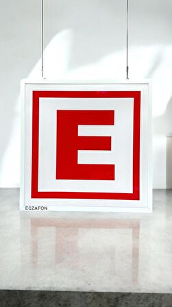 Eczane E Logo Yeni Nesil 60x60cm Eczafon