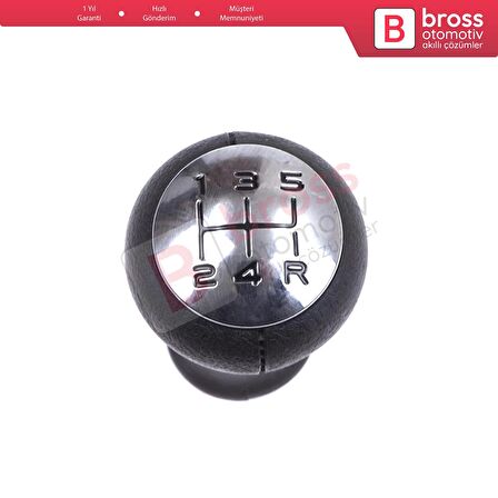 Peugeot 106 206 206+ 306 406 605 2403AP İçin Siyah Krom Nikelaj Renk 5 İleri Vites Topuzu