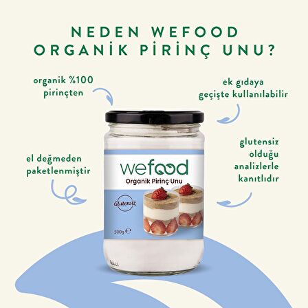 Wefood Organik Pirinç Unu 500 gr