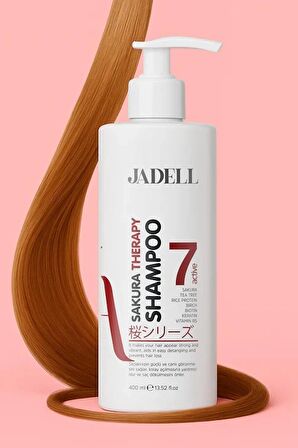 Sakura Therapy Shampoo 7ACTIVE ( Sakura Çiçeği,biotin,keratin,vitamin B5 ) Onarıcı Besleyici Şampuan 400 ml)