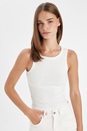DeFacto Slim Fit Halter Yaka Fitilli Kaşkorse Atlet A8859AX24AUER105