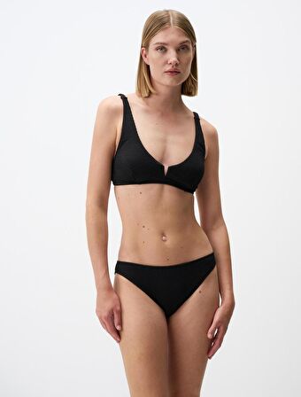 Jimmy Key Siyah Basic Dokulu Bikini Alt