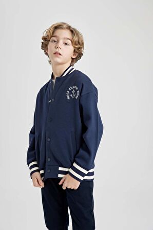 DeFacto Erkek Çocuk Kolej Yaka Bomber Hırka B6538A824SPNV256