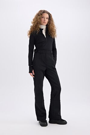 DeFactoFit Regular Fit Sporcu Cepli Softshell Kayak Pantolonu D0017AX24WNBK81