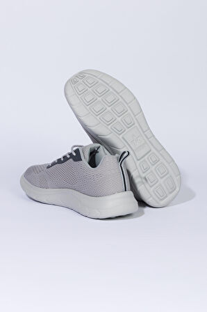 Erkek Açık Gri Sneaker Spor Ayakkabı
