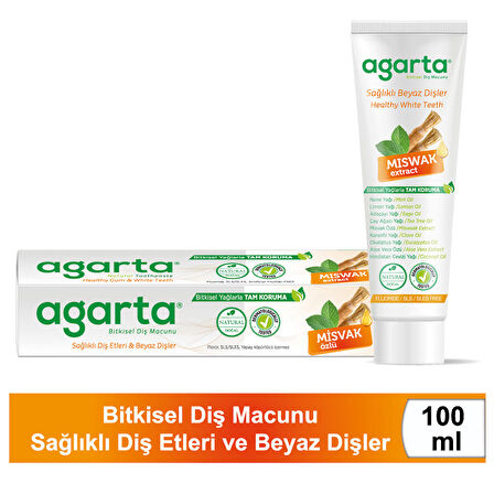 Agarta Beyazlatma Doğal Diş Macunu 100 ml 