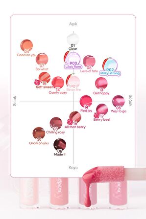 Dudaklara Dolgun ve Işıltılı Görünüm Sunan Gloss Peripera Ink Glasting Lip Gloss (6 Made it)