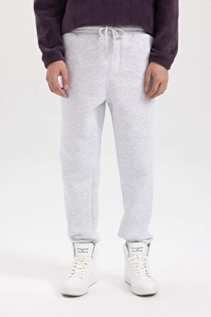 DeFacto Regular Fit Jogger Eşofman Altı Beli Paçası Lastikli Düz Cepli B6231AX23WNGR379