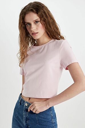 DeFacto Slim Fit Dar Kesim Bisiklet Yaka Kısa Kollu Tişört C4332AX24SPPN440