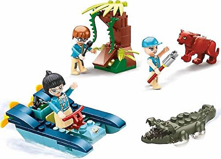 SUN-29421 Sunman 122 Parça Jungle Series Yapı Blokları Lego Oyuncak