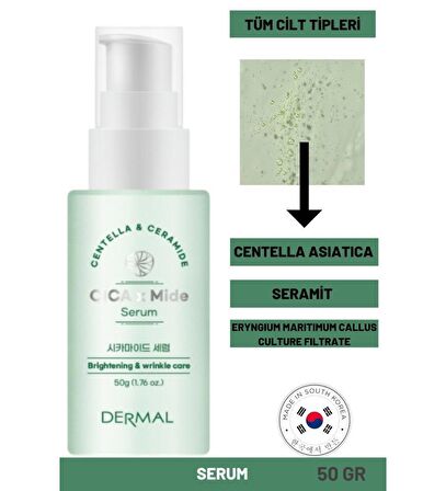 Dermal Cica x Mide Serum Centella Asiatica ve Seramid Özlü Serum 50 ml