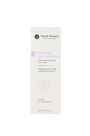 Opale Beauty Depuffing Eye Care Serum 30ml- Antioksidan Koruma ile Aydınlık ve Pürüzsüz Göz Çevresi