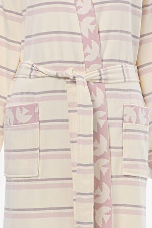 Özdilek Birds Peştamal Kimono Bornoz S/M Beden